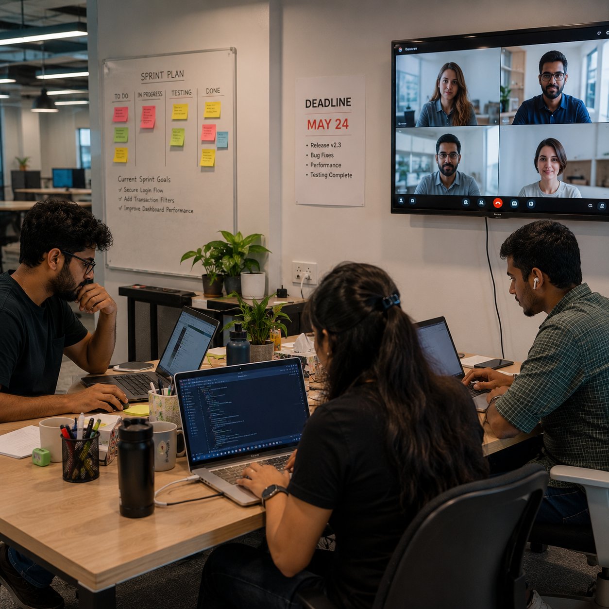Dedicated engineering team — sprint planning and agile delivery